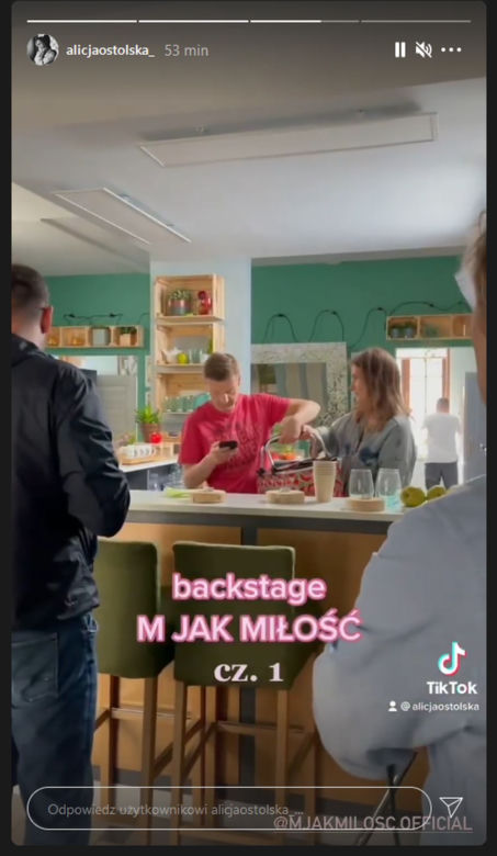 M jak miłość po wakacjach 2021. Franka (Dominika Kachlik), Paweł (Rafał Mroczek)
