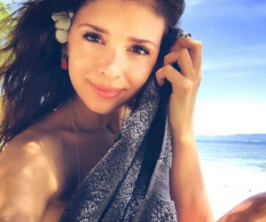 Klaudia Halejcio w samej chuście na plaży! [ZDJĘCIA]
