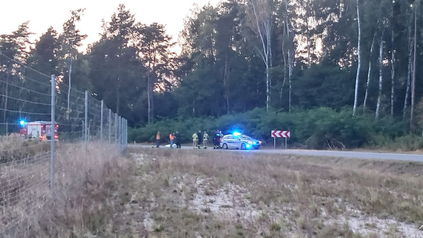 Motocyklista miał wybite zęby