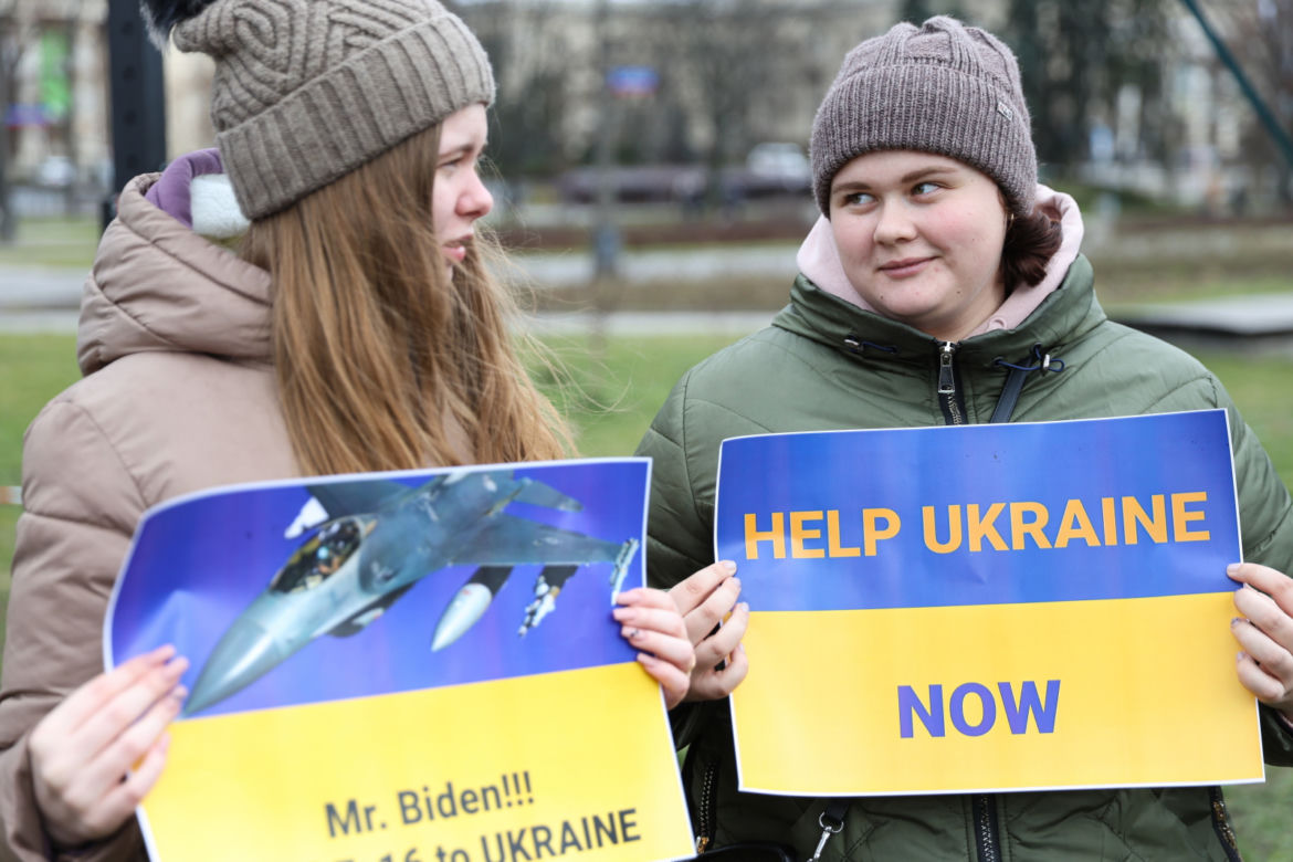 Pikieta w okolicy hotelu Marriott, w którym zatrzymał się Joe Biden