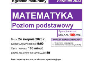Matura poprawkowa matematyka 2026. Co na egzaminie? Zadania i odpowiedzi [ARKUSZE]