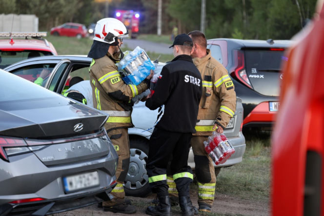 Pożar w powiecie wołomińskim