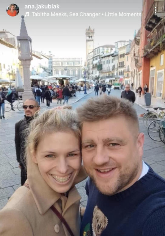 Tomasz Jakubiak z żoną