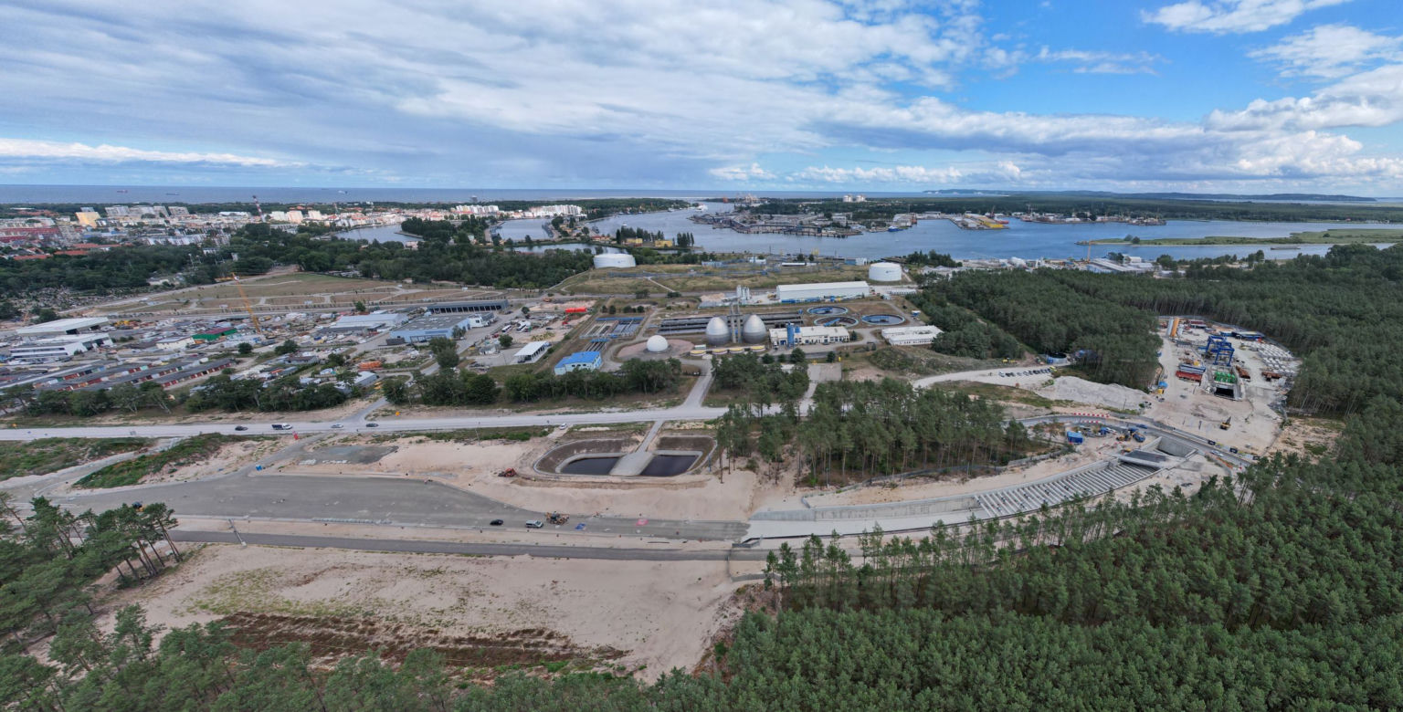 Budowa tunelu pod Świną - sierpień 2021