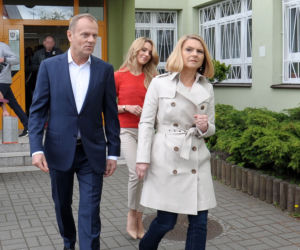 Donald Tusk z rodziną