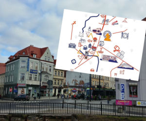 Powstała nietypowa mapa Olsztyna. Plakaty rozwieszono na miejskich słupach [ZDJĘCIA]