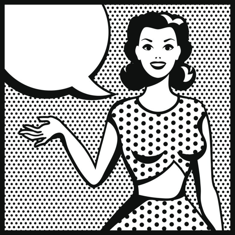 Sitodruk w stylu pop - art inspirowany Liechtensteinem