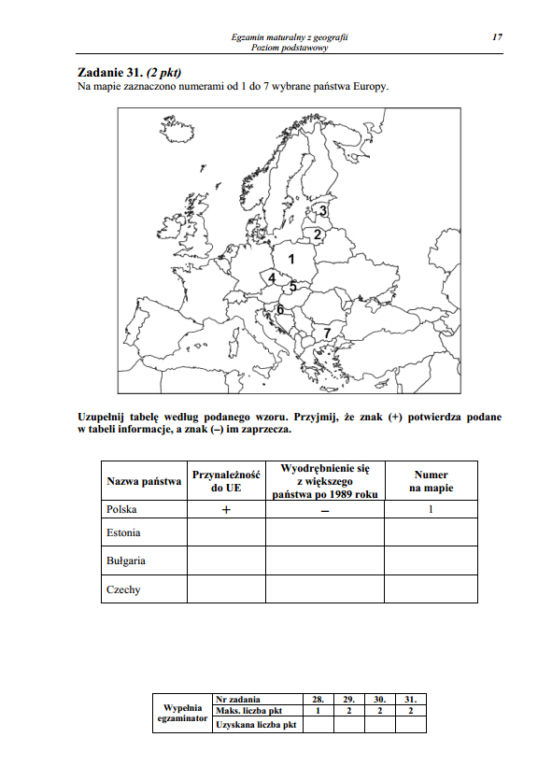 Geografia rozszerzona 2013