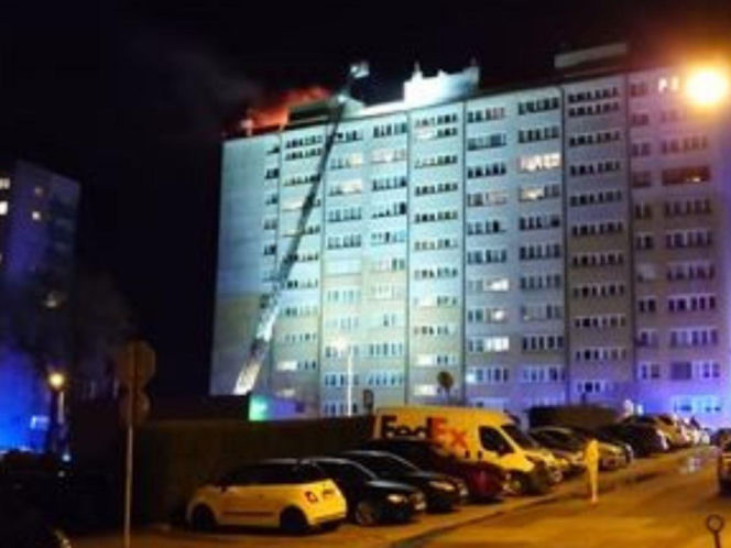 Pożar wieżowca Bielsko-Biała