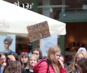 Młodzieżowy Strajk Klimatyczny w Toruniu. Protestowali przeciwko rządowi i korporacjom