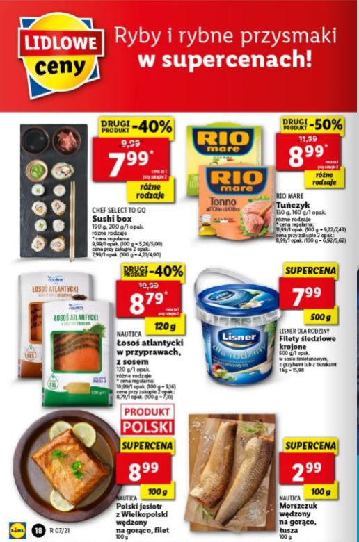 Świeże ryby w niskich cenach