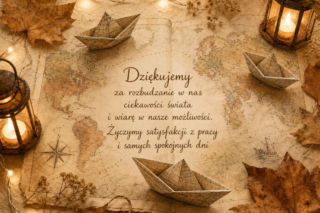 Kartka z życzeniami na Dzień Nauczyciela