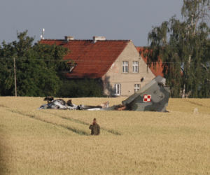 Myśliwiec MIG-29 rozbił się pod Pasłękiem. Nie żyje pilot [WIDEO]