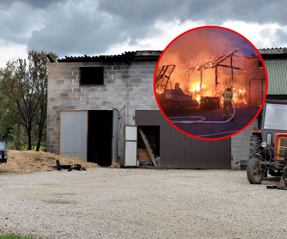 Nocny pożar stodoły. W zgliszczach odnaleziono ciało 22-letniego syna gospodarzy