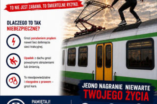 W kominiarkach wspinają się na pociągi i nagrywają. PKP ostrzega. Śmiertelny trend dotarł do Polski