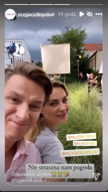 Przyjaciółki. Andrzej (Adam Adamonis), Inga (Małgorzata Socha)