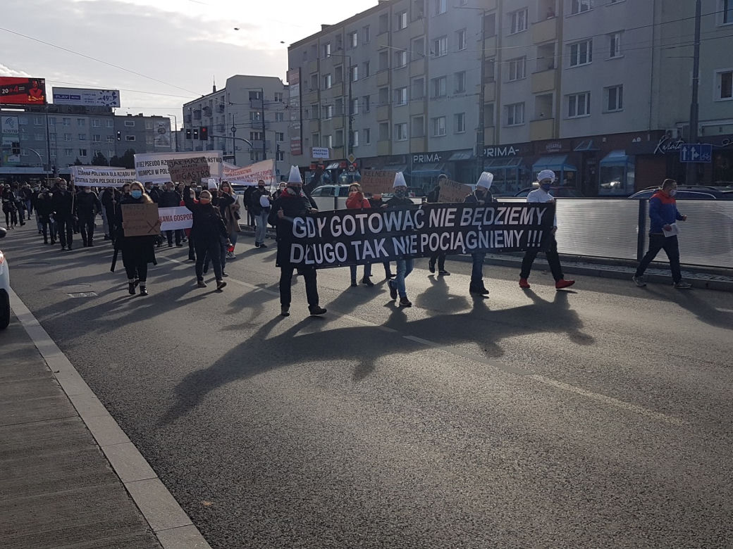 Zobaczcie jak przebiegał protest. 