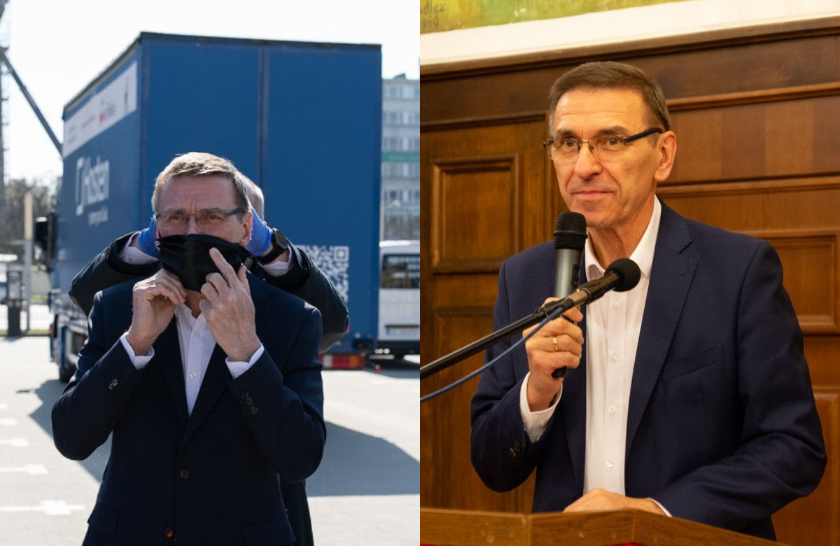 Mieszkańcy Olsztyna w maseczkach