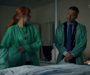 M jak miość odcinek 1306, Asia (Barbara Kurdej-Szatan), Agnieszka (Magdalena Walach), Andrzej (Krystian Wieczorek)