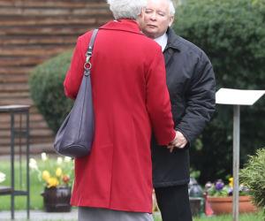 JAROSŁAW KACZYŃSKI Z MARTĄ KACZYŃSKA ŚWIĘCILI POKARMY