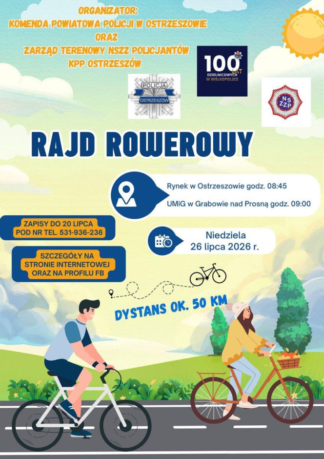 plakat - rajd rowerowy