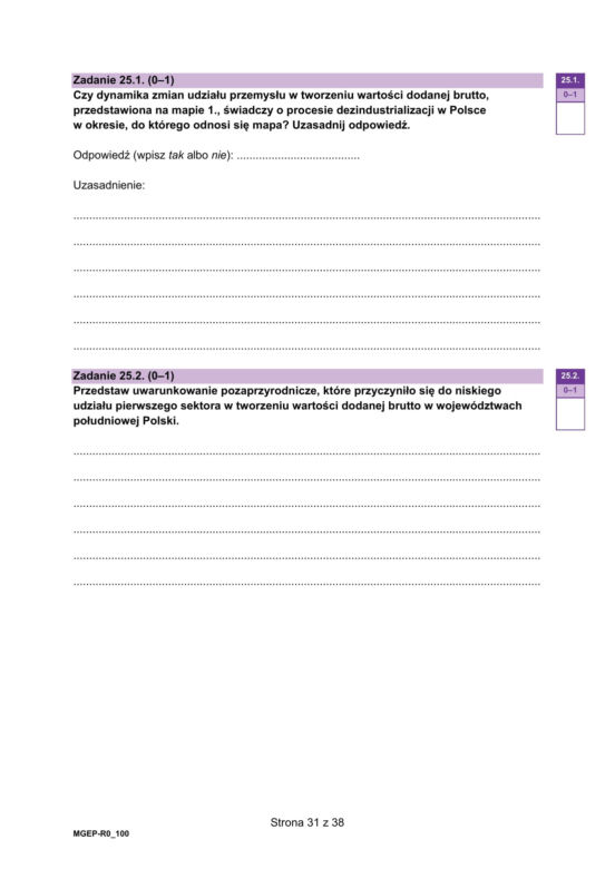 Matura próbna 2025: geografia. Arkusze CKE i odpowiedzi. Poziom rozszerzony [Formuła 2023]