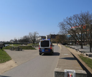 Przejmujący widok: Zamknięte Planty i bulwary nad Wisłą