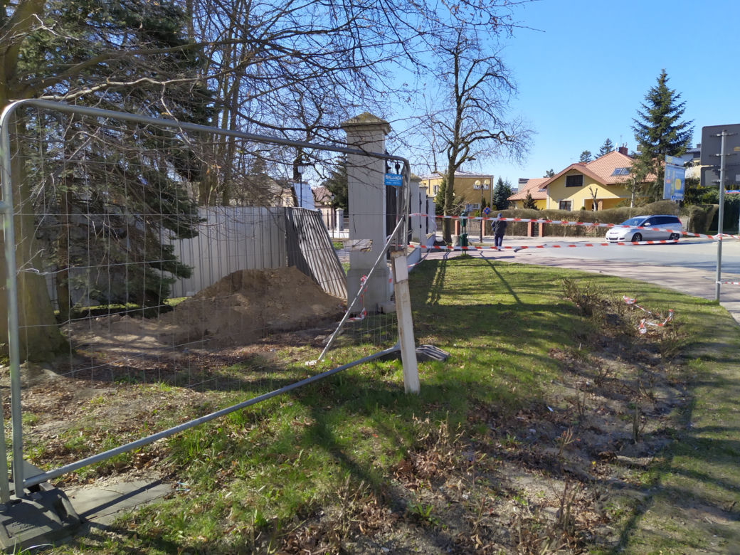 Park Aleksandria w Siedlcach w czasie remontu i prac rewitalizacyjnych - 29.03.2023