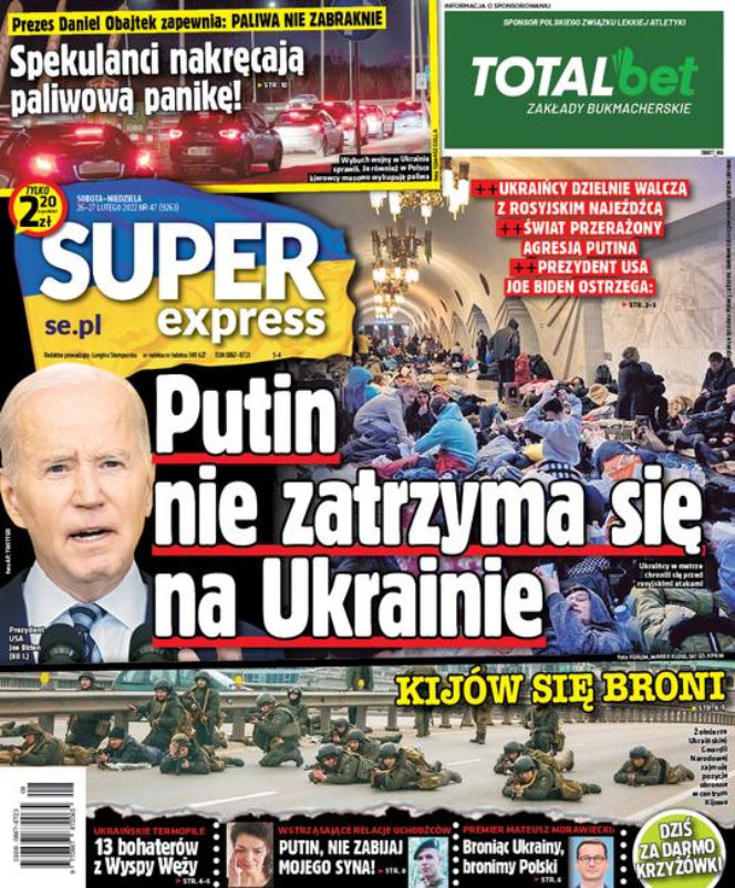 Pierwsze dni wojny w Ukrainie. Tak relacjonowaliśmy je w "Super Expressie"