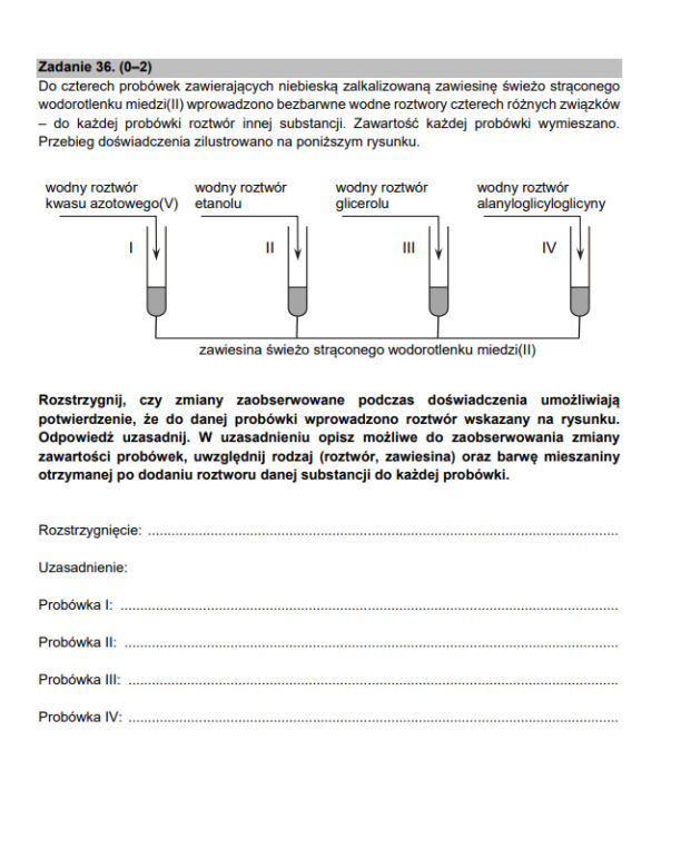 Matura z chemii 2021 - arkusz PDF