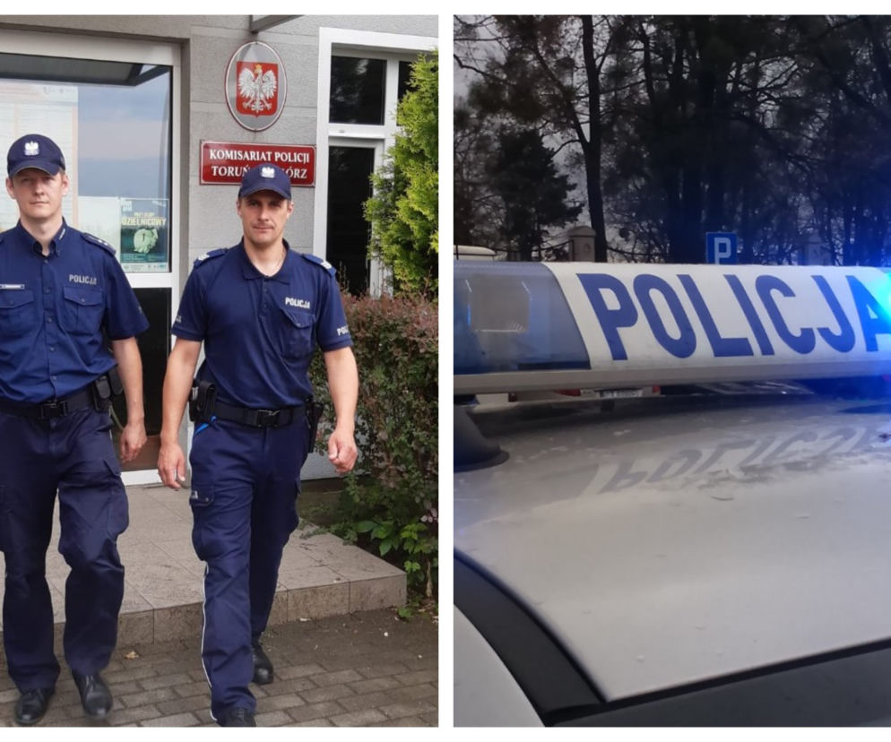 Bohaterska akcja policjantów z Torunia. Uratowali życie seniora!