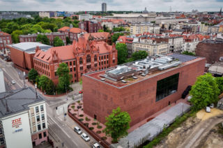 Akademia Muzyczna, Katowice - nowy i stary budynek