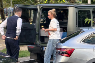 Martyna Wojciechowska z ogromną ilością ubrań w Sopocie