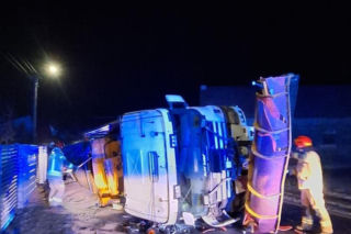 Piaskarka na boku w Krzycku Małym koło Leszna