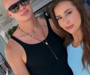 Erling Haaland i jego dziewczyna Isabel na wakacjach