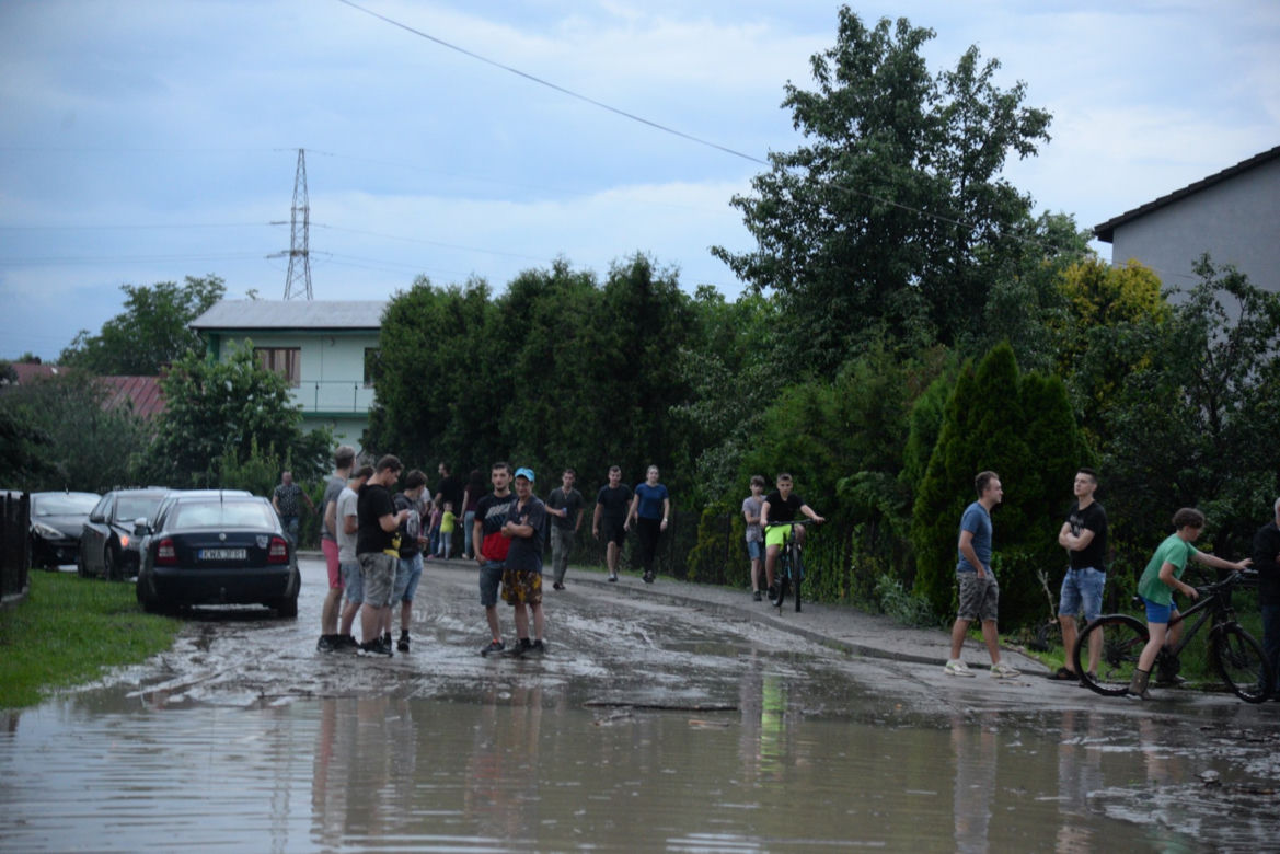 Potężne nawałnice znów zalały Małopolskę