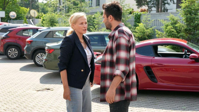 Barwy szczęścia odc. 3260. Justyna Zytko (Sylwia Juszczak-Krawczyk), Damian (Michał Lesień-Głowacki)