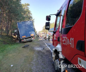 Tragiczny wypadek w podbydgoskim Stryszku. Nie żyje motocyklista! [ZDJĘCIA]