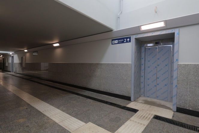 Otworzyli przejście podziemne na remontowanym dworcu PKP w Ostródzie