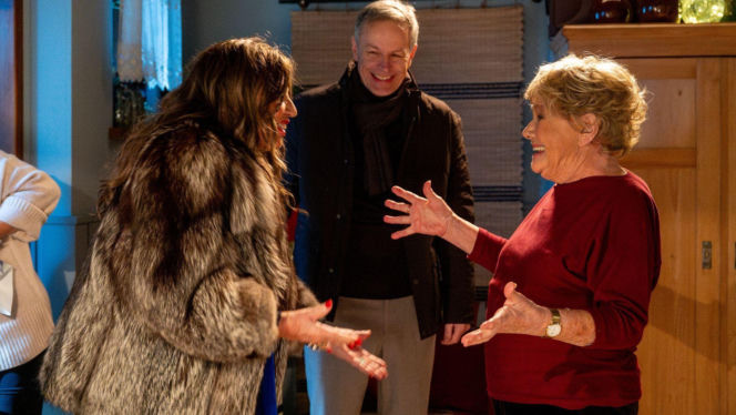 Walentynki z M jak miłość odcinek specjalny. Stefan (Steffen Möller), Simona (Agnieszka Fitkau-Perepeczko), Barbara (Teresa Lipowska)