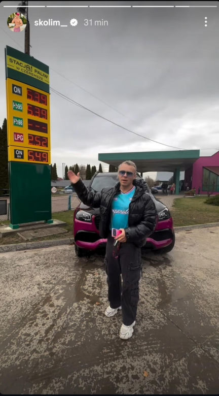 Skolim pokazał pierwszą stację benzynową. Tyle trzeba zapłacić za paliwo