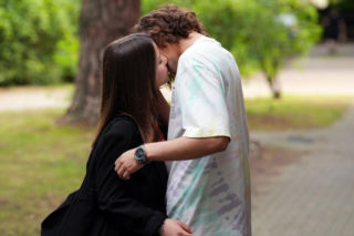 Barwy szczęścia, odcinek 3283. Ewa (Gabriela Ziembicka), Romeo (Jacek Tyszkiewicz)