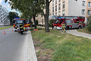 Pożar w alei Szucha