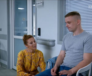 Barwy szczęścia, odc. 2321. Beata (Anita Jancia), Hubert (Marek Molak)