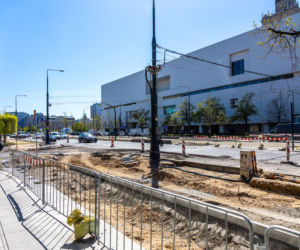 Budowa przejścia dla pieszych przez ul. Marszałkowską w Warszawie na wysokości ul. Sienkiewicza