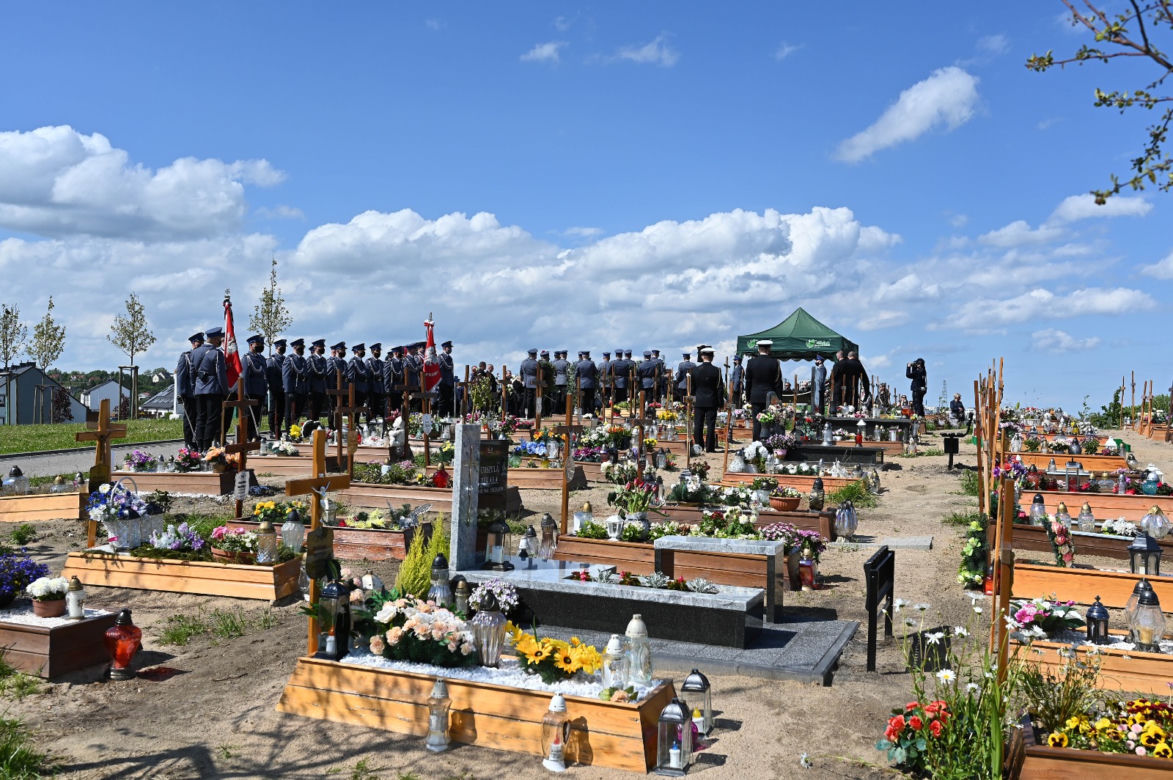 Pogrzeb policjanta, który zginął w wyniku wypadku w Gdyni