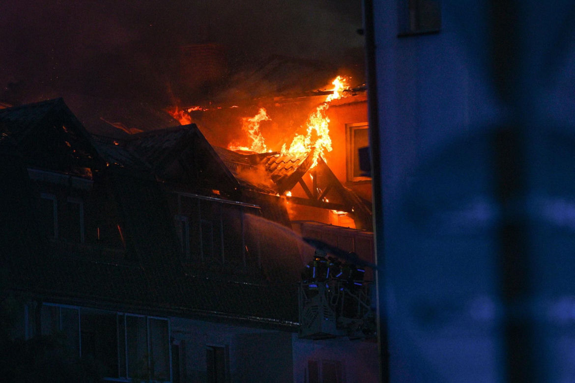 Pożar w Ząbkach.