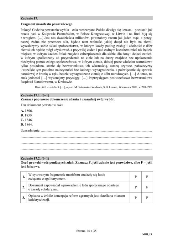 Matura 2020 ARKUSZE CKE: Historia