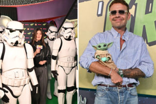 Tłum polskich gwiazd na premierze filmu Gwiezdne wojny: Mandalorian i Grogu. Pozowali z ulubieńcem widzów