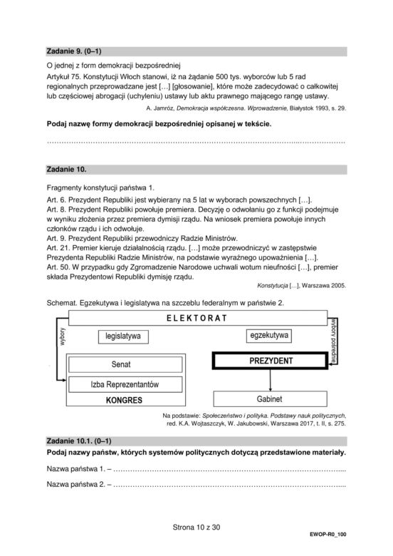 Matura WOS formuła 2015: arkusz CKE i odpowiedzi